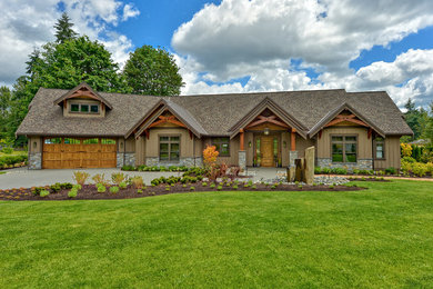 Inspiration for a craftsman exterior home remodel in Seattle
