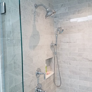 Great transitional kids bath/laundry room