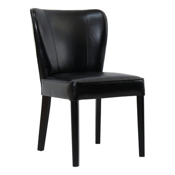 REST BEACH DINING CHAIR - BLACK ECO LEATHER