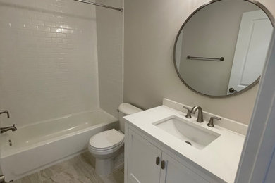 Example of a minimalist bathroom design in DC Metro