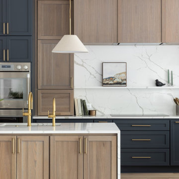 Two-Toned Cabinets & Quartz Kitchen Remodel