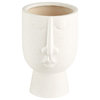 Cyan Mother Vase 11203, White