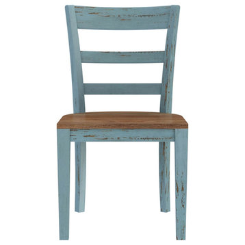 Conway Farmhouse Two Tone Solid Wood Dining Chair