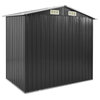 vidaXL Garden Shed with Rack Anthracite 80.7x51.2x72 Iron 7106