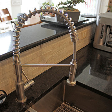 Cambria Edinburgh Countertops with No Grout Beige Tile ~ Copley, OH