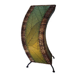 Eangee Home Designs C Shape Table Lamp | Green - Table Lamps
