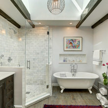 Lake house master bedroom
