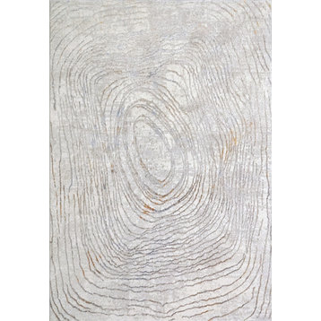 Dynamic Rugs Gold 5.3x7.7 Polyester Area Rug 1350-897 Cream/Silver/Gold