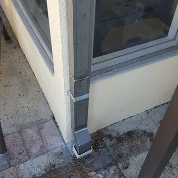 Soldered Steel Downspouts in La Cresenta
