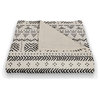 Black and White Tribal Pattern 50"x60" Fleece Blanket