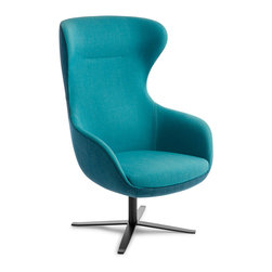 Elizabeth chair with black swivel base - Armchairs And Accent Chairs