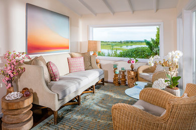 Inspiration for a contemporary living room remodel in New York