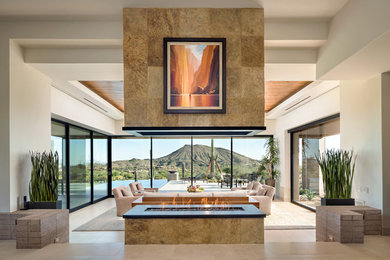 Inspiration for a contemporary living room remodel in Phoenix