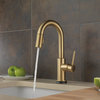 Delta Trinsic Pull-Down Bar/Prep Faucet, Touch2O Technology, Champagne Bronze