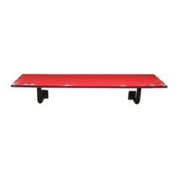 Large Rustic Wall Shelf in Red - Display And Wall Shelves 