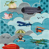 Lil Mo Whimsy Polyester, Hand-Tufted Rug, Sky, 4'x6'