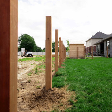 New Subdivision Fence Posts