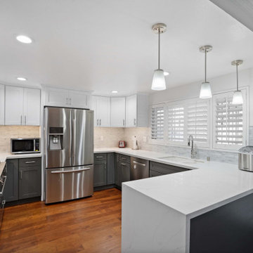 Kitchen and Fire Place Remodel in Carson, CA.