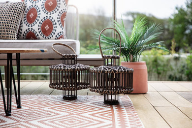 This is an example of a nautical patio in Devon.