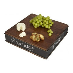 Large Wood Chalk Block Serving Board - Cutting Boards