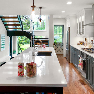 Rear Staircase Addition w/Kitchen and Basement Remodeling