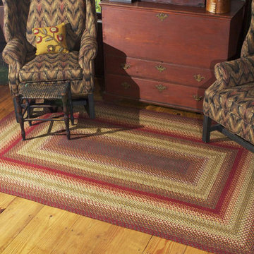 Homespice Decor Cider Barn Farmhouse Jute Braided Rug