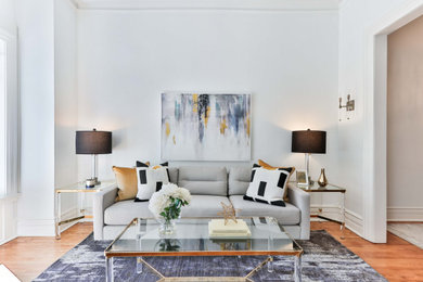 Living room - modern living room idea in Other