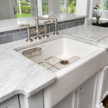 Grey and White Designer Kitchen