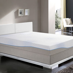 BERMUDA BREEZE 9" QUEEN GEL MEMORY FOAM MATTRESS SLEEP COOL JACQUARD - Mattresses