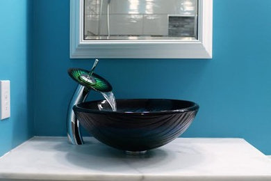 Inspiration for a contemporary bathroom remodel in Other