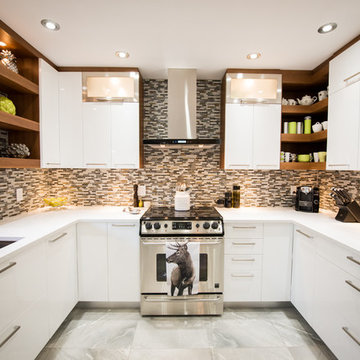 Cuisine Beaujoly - Design de cuisine - Petite contemporaine