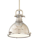 Hudson Valley Lighting - Hudson Valley Lighting 2212-PN Pelham Collection - One Light Pendant - Designs of distinction and manufacturing of the hiPelham Collection On Polished Nickel *UL Approved: YES Energy Star Qualified: n/a ADA Certified: n/a  *Number of Lights: Lamp: 1-*Wattage:150w M bulb(s) *Bulb Included:No *Bulb Type:M *Finish Type:Polished Nickel