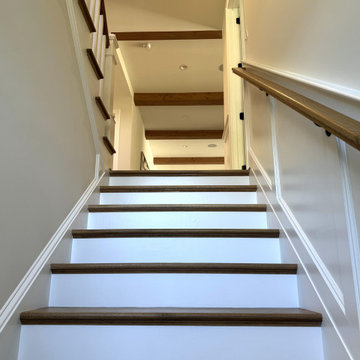 Project #141 | Timeless Switchback Staircase with Traditional Box Newels