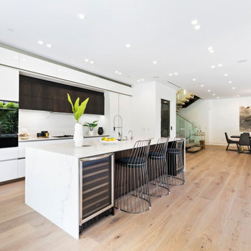 Beverly Hills Open Kitchen and Living Space with Seamless Layout
