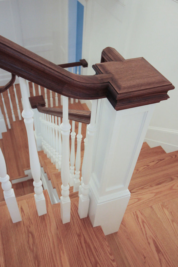 Elegant Wall-Mounted Craftsman Style Staircase, Arlington VA 22205