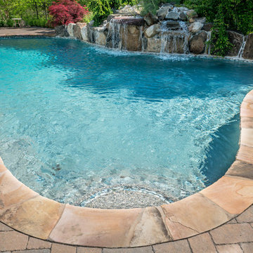 Chester NJ 2 Landscape Design & Construction + In Ground Pool / Spa / Waterfall