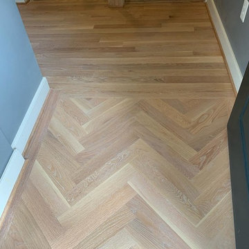 White oak Herringbone with Rubio Monocoat