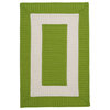 Rope Walk Bright Green 3'x5', Rectangle, Braided Rug