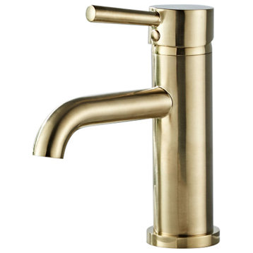 Dowell 8001/011 Series Single Handle Bathroom Faucet, Golden
