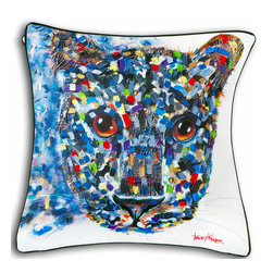 Grey Leopard Indoor/Outdoor Cushion Covers - Outdoor Cushions And Pillows