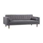 Element Mid-Century Modern Sofa, Walnut, Dark Gray