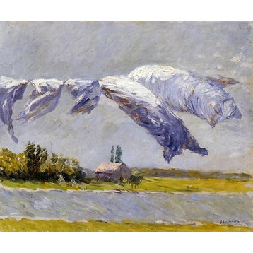 Gustave Caillebotte Laundry Drying Petit Gennevilliers Wall Decal