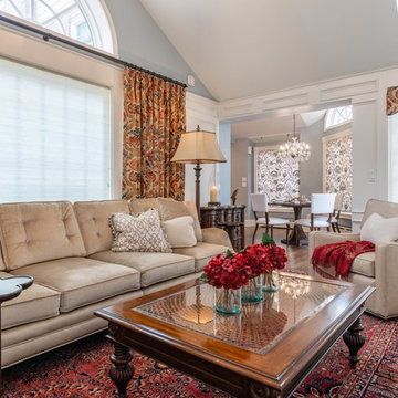 Family Room overlooking the Breakfast Room