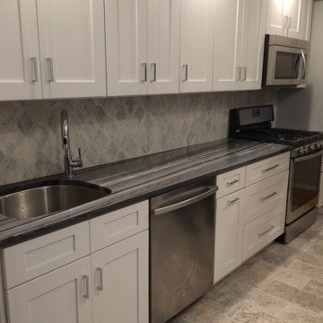 Long Beach Apartment Kitchen and Bathroom