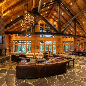 River Front Log Home