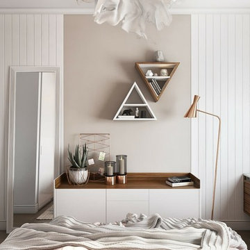 3D Architectural Interior Rendering For A Refined Bedroom
