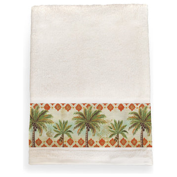 Laural Home Spice Palm Bath Towel