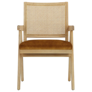 Lev Arm Chair Velvet Gold