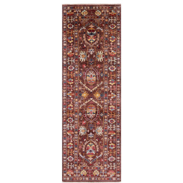 2' 9" X 8' 3" Handmade Persian Tabriz Wool Runner Rug - Q20794