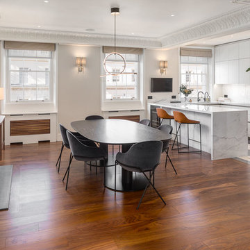 Walnut White & Marble